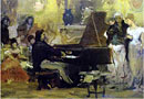 Chopin Performing in the Guest-Hall of Anton Radziville in Berlin in 1829. Sketch. 1887.