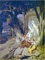 By a Temple (Idyll). 1881.
