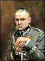 Portret marszaka Jzefa Pisudskiego.
