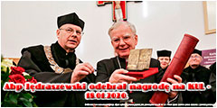 Abp Jędraszewski odebrał nagrodę na KUL. „Wielu ludzi w Polsce cieszy się, że mamy takiego odważnego biskupa” - 18.01.2020.