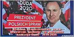 Rodzina, bezpieczeństwo, praca, inwestycje, godność - to priorytety Andrzeja Dudy - 20.06.2020.