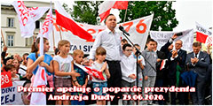 Premier apeluje o poparcie prezydenta Andrzeja Dudy - 25.06.2020.