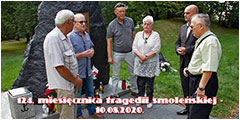 124. miesięcznica tragedii smoleńskiej - 10.08.2020.